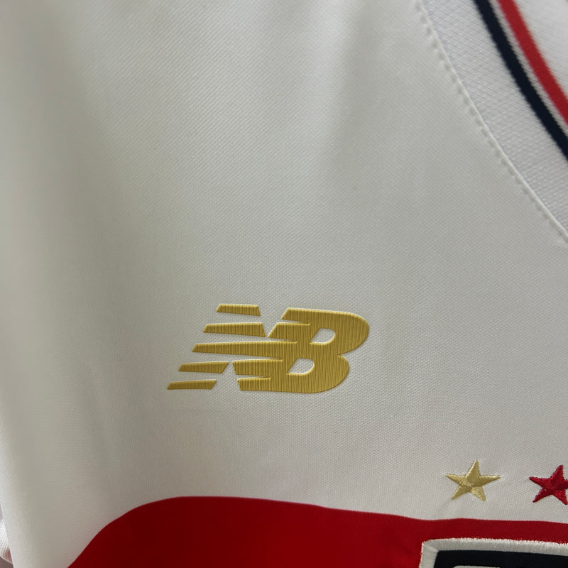 Camisa São Paulo Home 25/26 - New Balance Torcedor Masculina - Lançamento