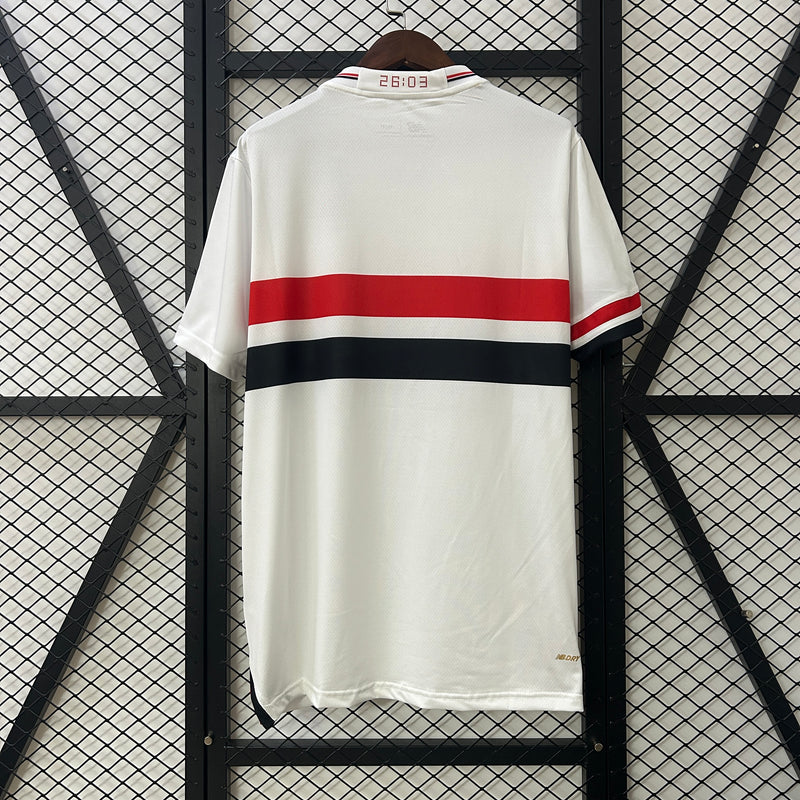 Camisa São Paulo Home 25/26 - New Balance Torcedor Masculina - Lançamento