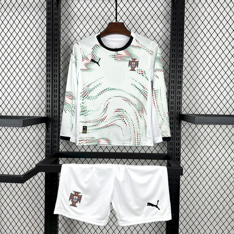 Kit Infantil Portugal Away 25/26 - Manga longa